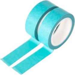   | Washi Tape | Set van 2 Rollen Washi Tape Turquoise | 10 meter per rol